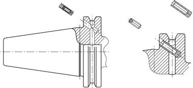 Werkzeugaufnahmen Steilkegel DIN 69871 SK30 SK40 SK50 HAIMER